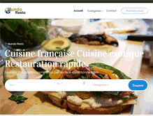 Tablet Screenshot of mundo-resto.com